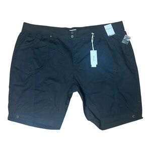 dash Kate Pull On Bermuda Black Shorts NWT